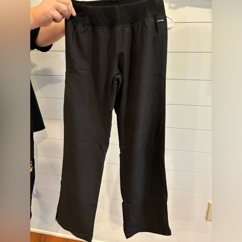 XS black Jockey scrub pants